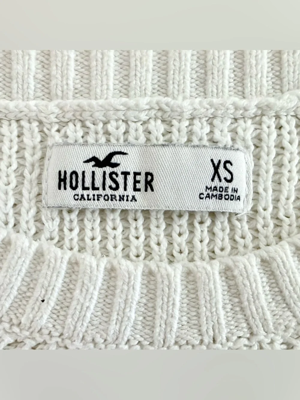 Hollister ivory sweater